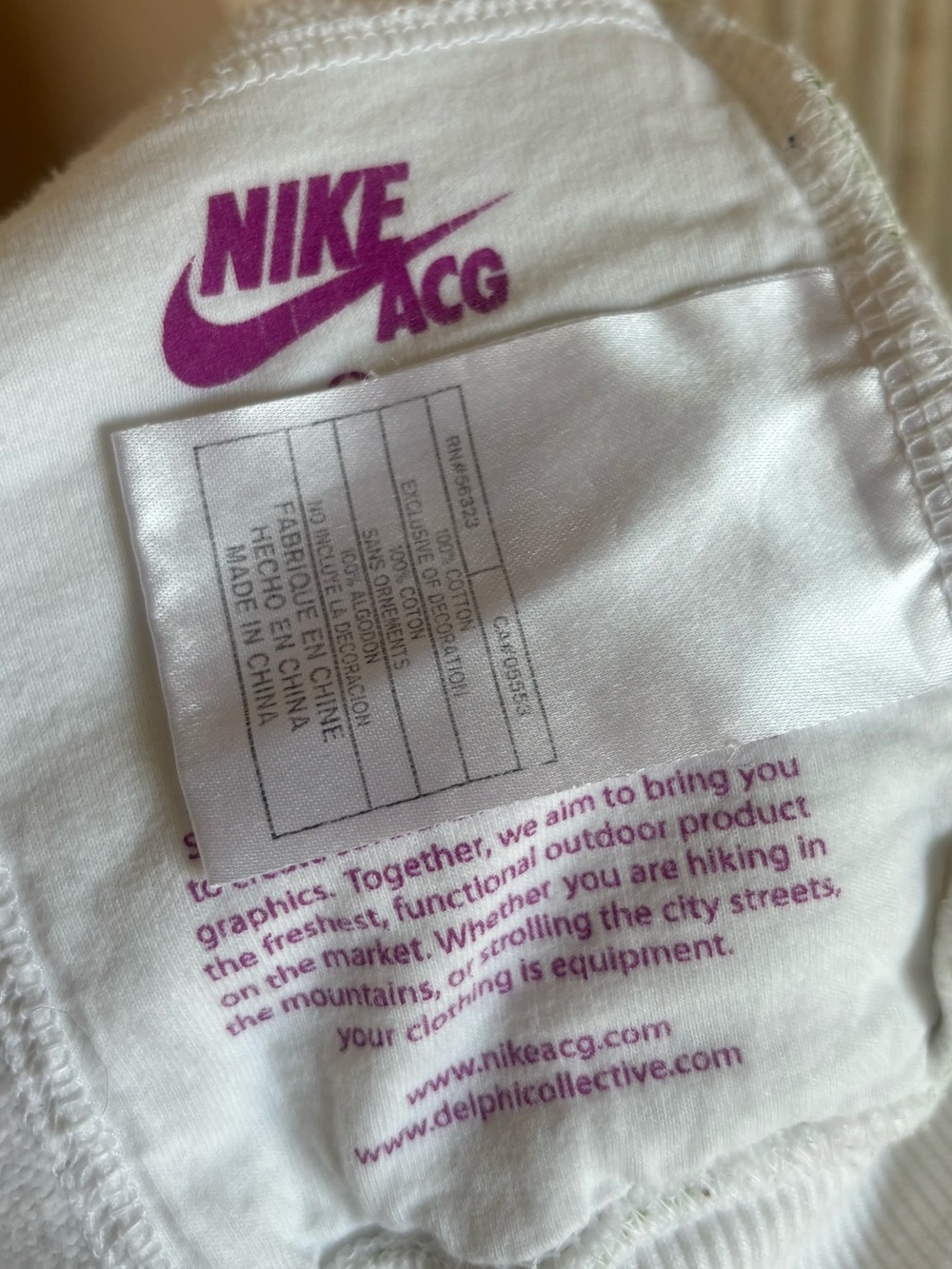 Nike ACG x Delphi Collective All Over Palm Leaf Zip Hoodie Hiking Outdoor Jacket - Picture 8 of 8